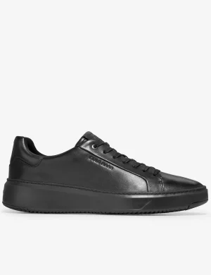Cole Haan All-Black Leather Platform Sneakers